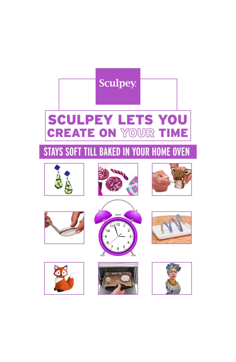 Sculpey Super Sculpey Ultralight White 8oz Pack Lightweight Polymer, Alternate, color, Multicolored