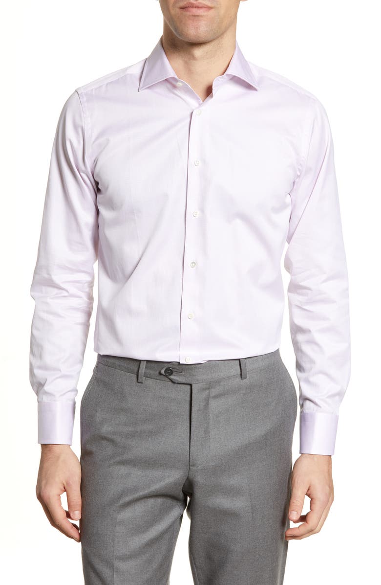 Canali Regular Fit Geometric Dress Shirt, Main, color, 