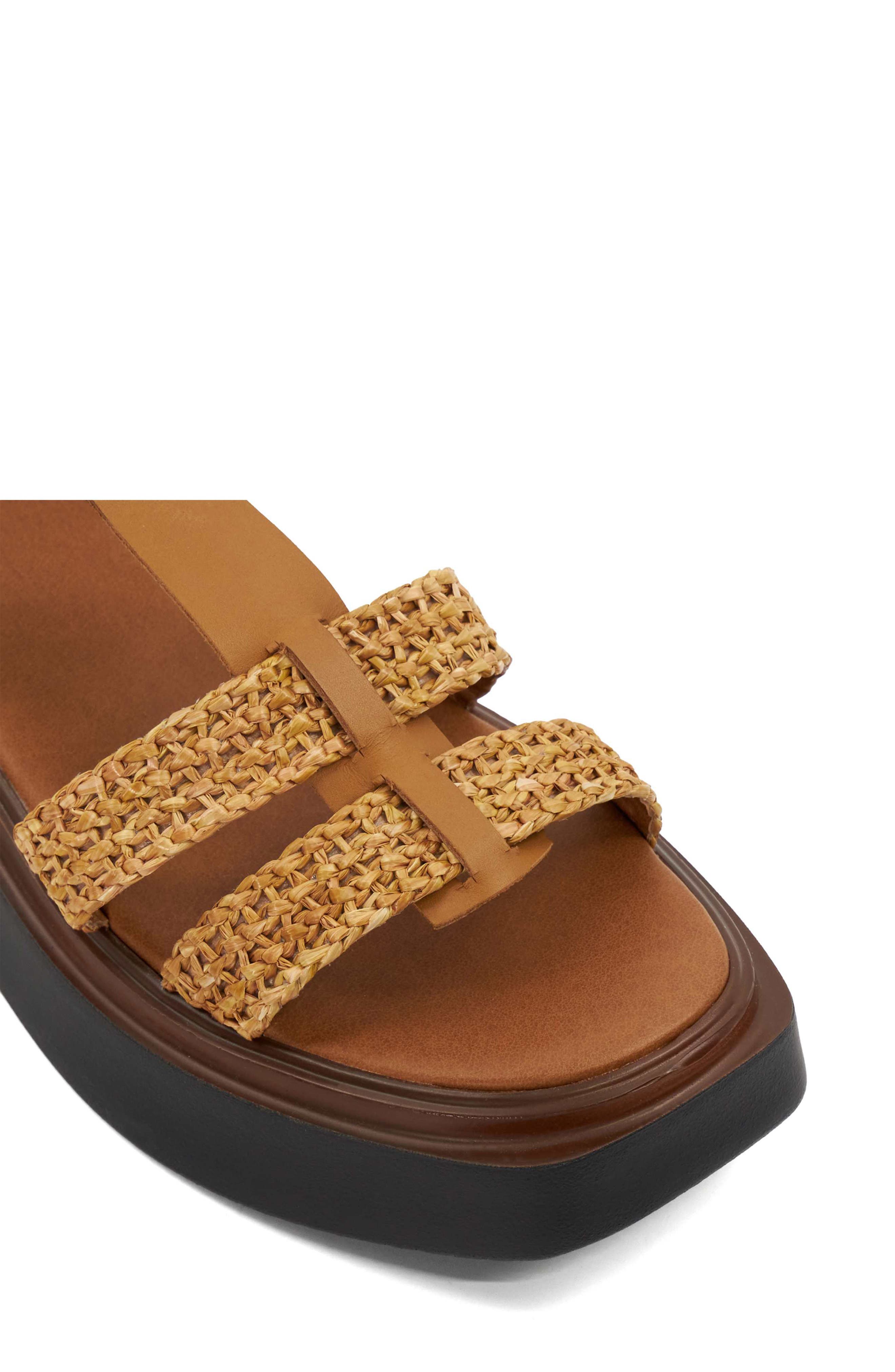Dune London Lyons Platform Sandal, Alternate, color, Tan