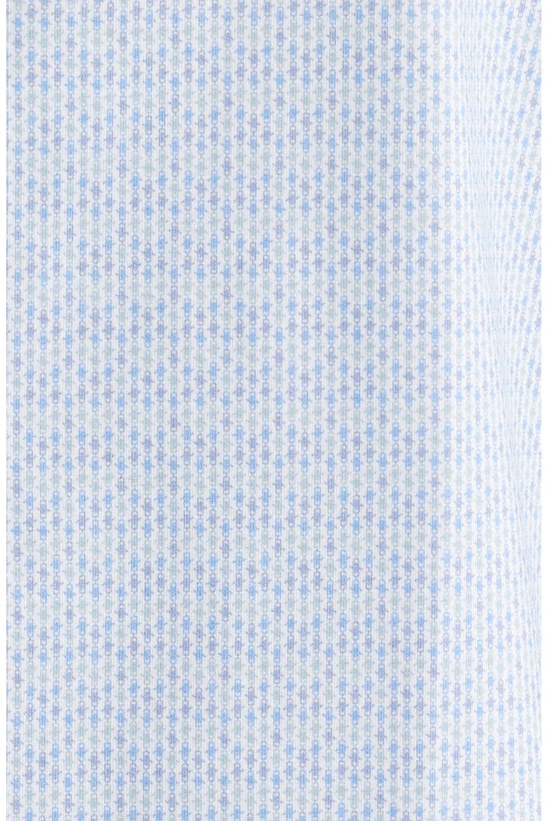 Miles OoohCotton® Geo Print Short Sleeve Button-Up Shirt, Alternate, color, ETHER