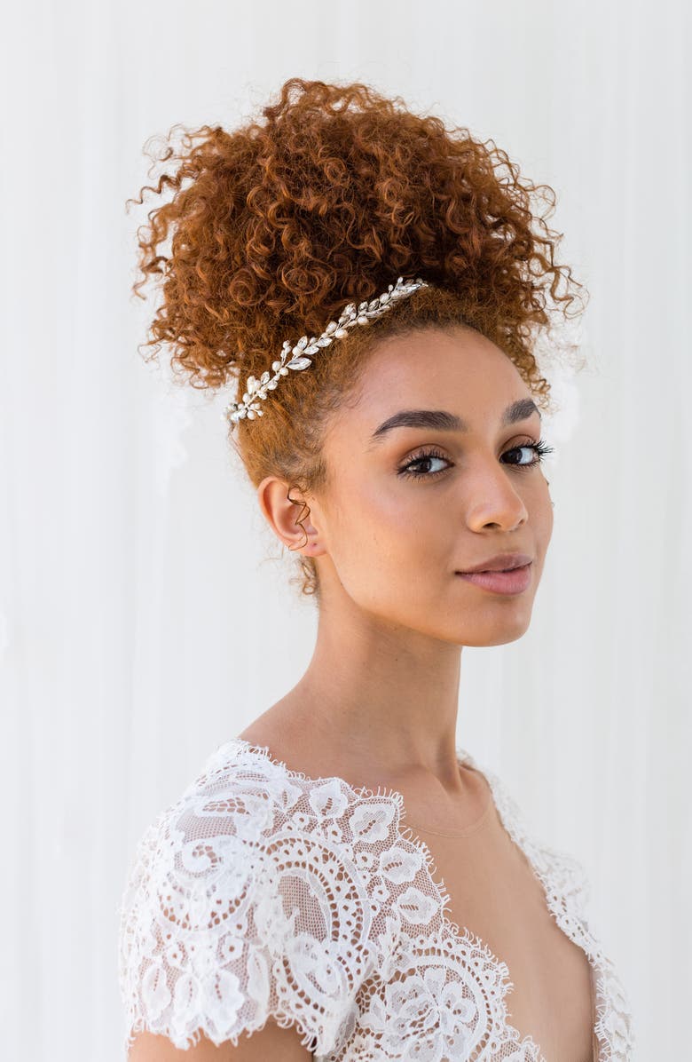 Brides & Hairpins Themis Halo Comb, Alternate, color, Gold