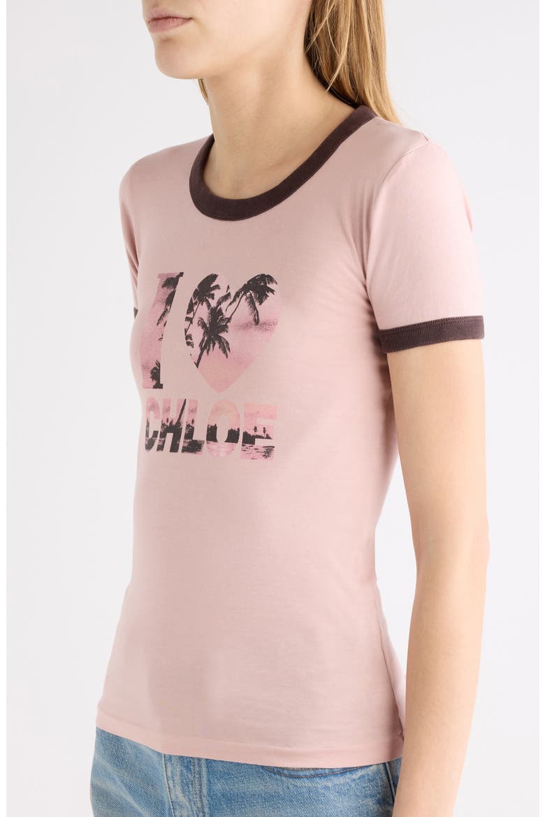 I Love Chloe Cotton Ringer Graphic T-Shirt, Alternate, color, DESERT ROSE