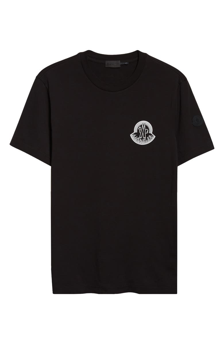 Moncler Logo Graphic T-Shirt, Main, color, Black