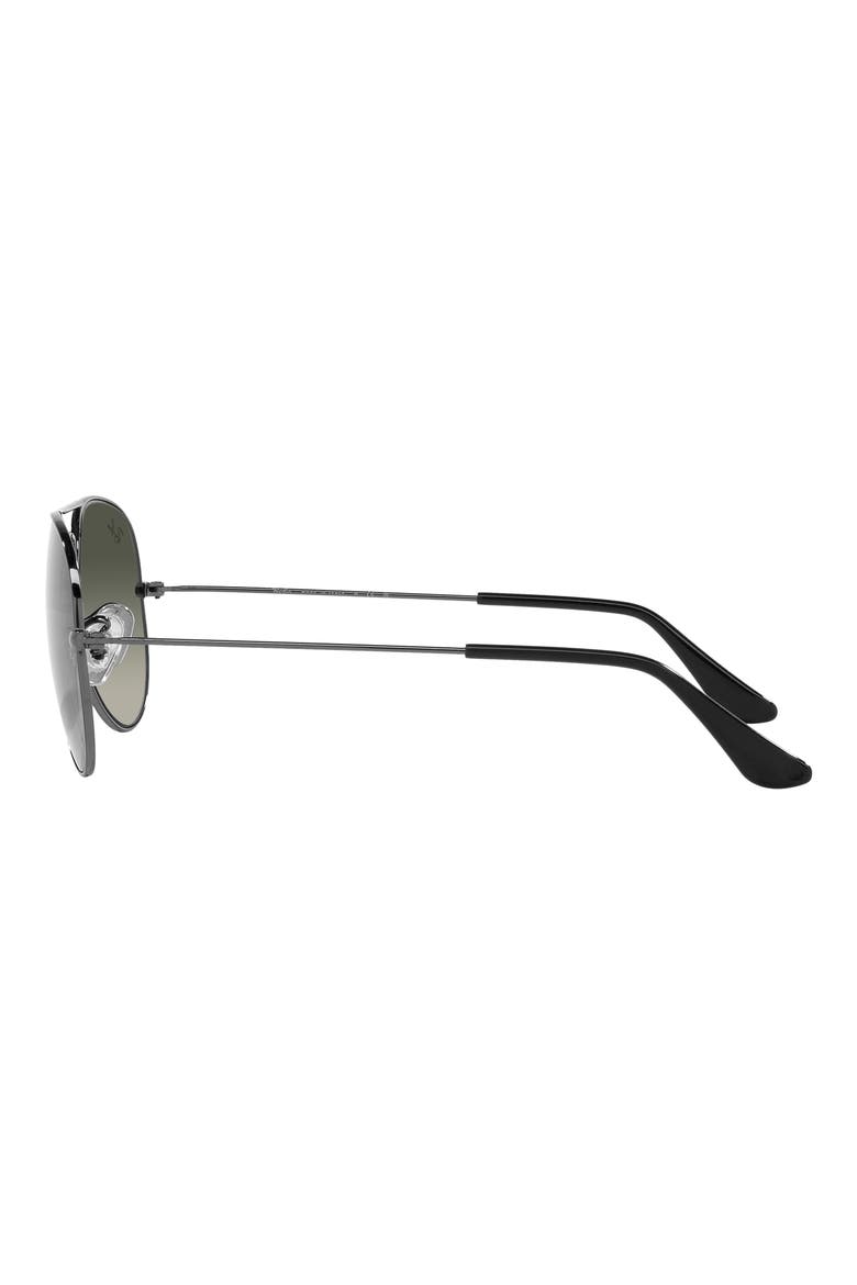 Small Original 55mm Aviator Sunglasses, Alternate, color, GREY FLASH