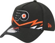 New Era Men's New Era Black Philadelphia Flyers 39THIRTY A-Frame Perforated Flex Hat