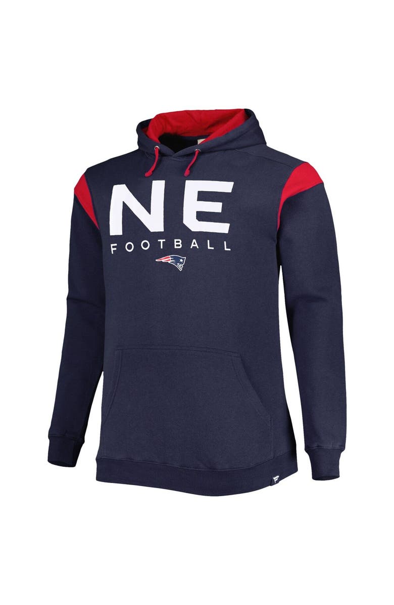 FANATICS Men's Fanatics Branded Navy New England Patriots Big & Tall Call the Shots Pullover Hoodie, Alternate, color, Navy