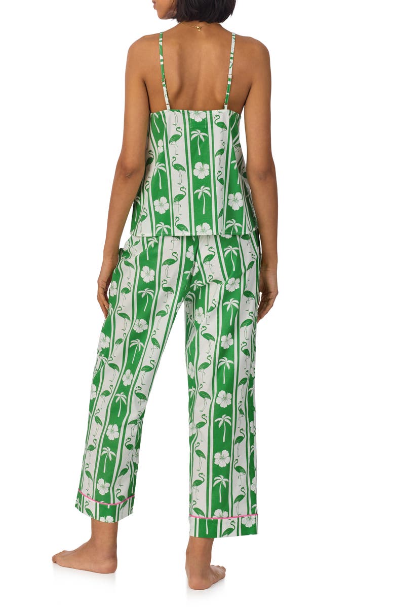 BedHead Pajamas Print Organic Cotton Poplin Crop Pajamas, Alternate, color, 
