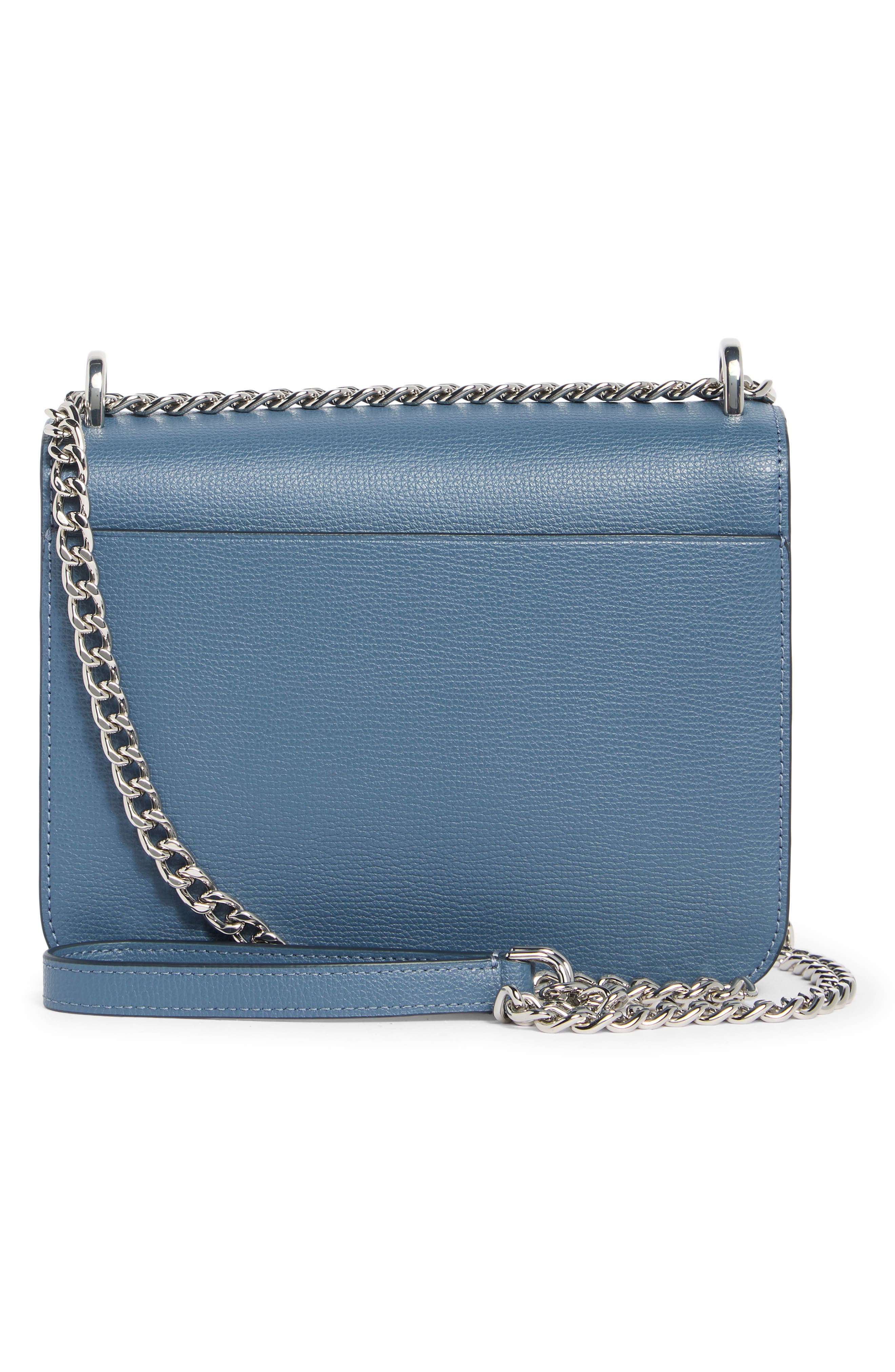 remi flap chain crossbody bag, Alternate, color, BLUESTONE