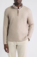 Johnston & Murphy Dalton Mélange Quarter Zip Pullover