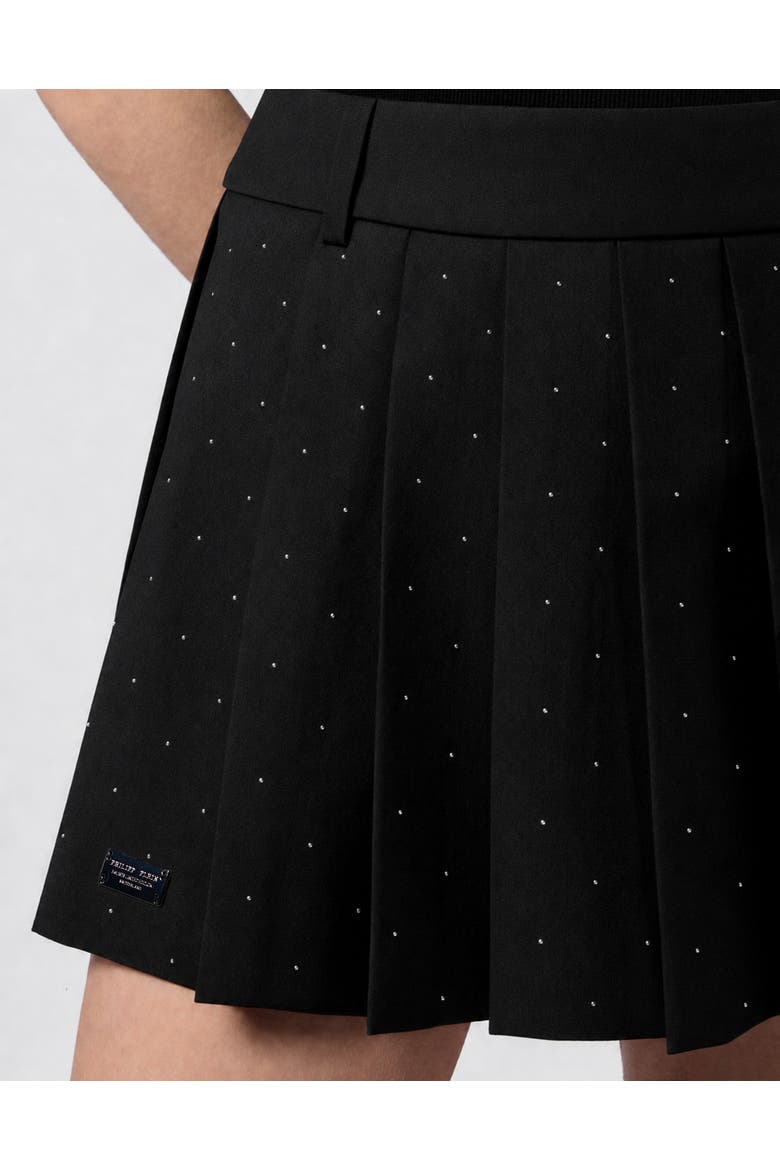 Crystal Strass Mini Skirt Women, Alternate, color, black