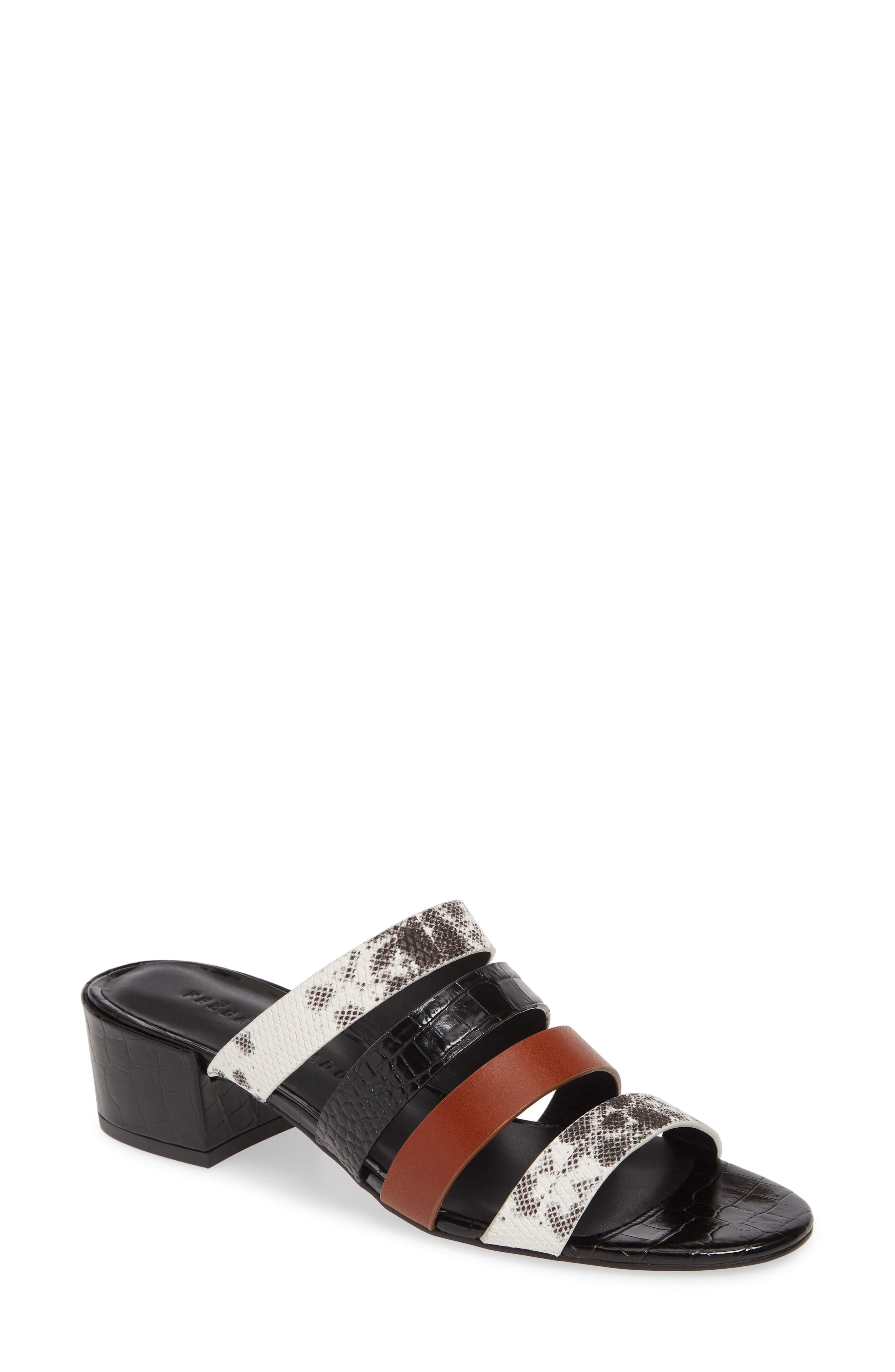 Freda Salvador Irene Low Heel Sandal, Main, color, 