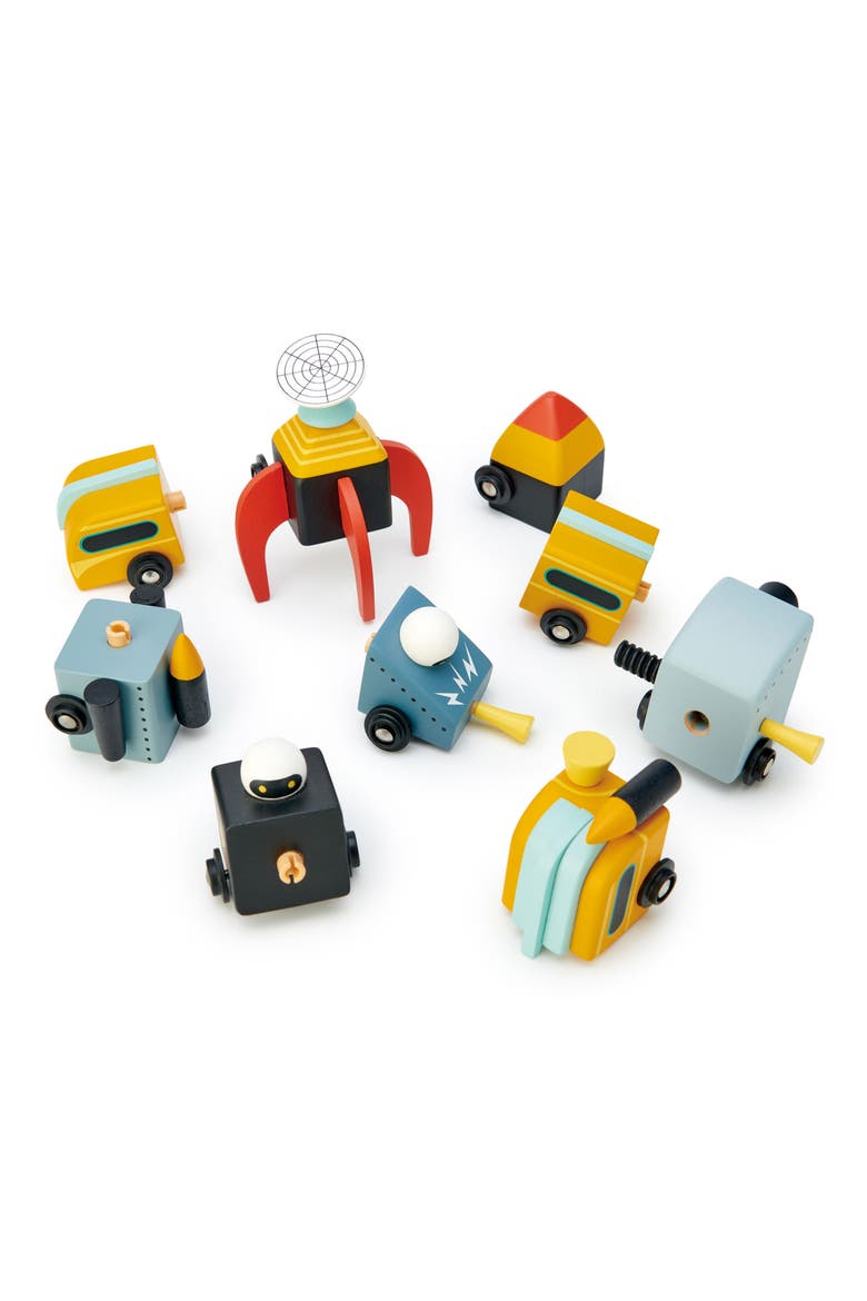 Space Race Wooden Toy Playset, Alternate, color, MULTI