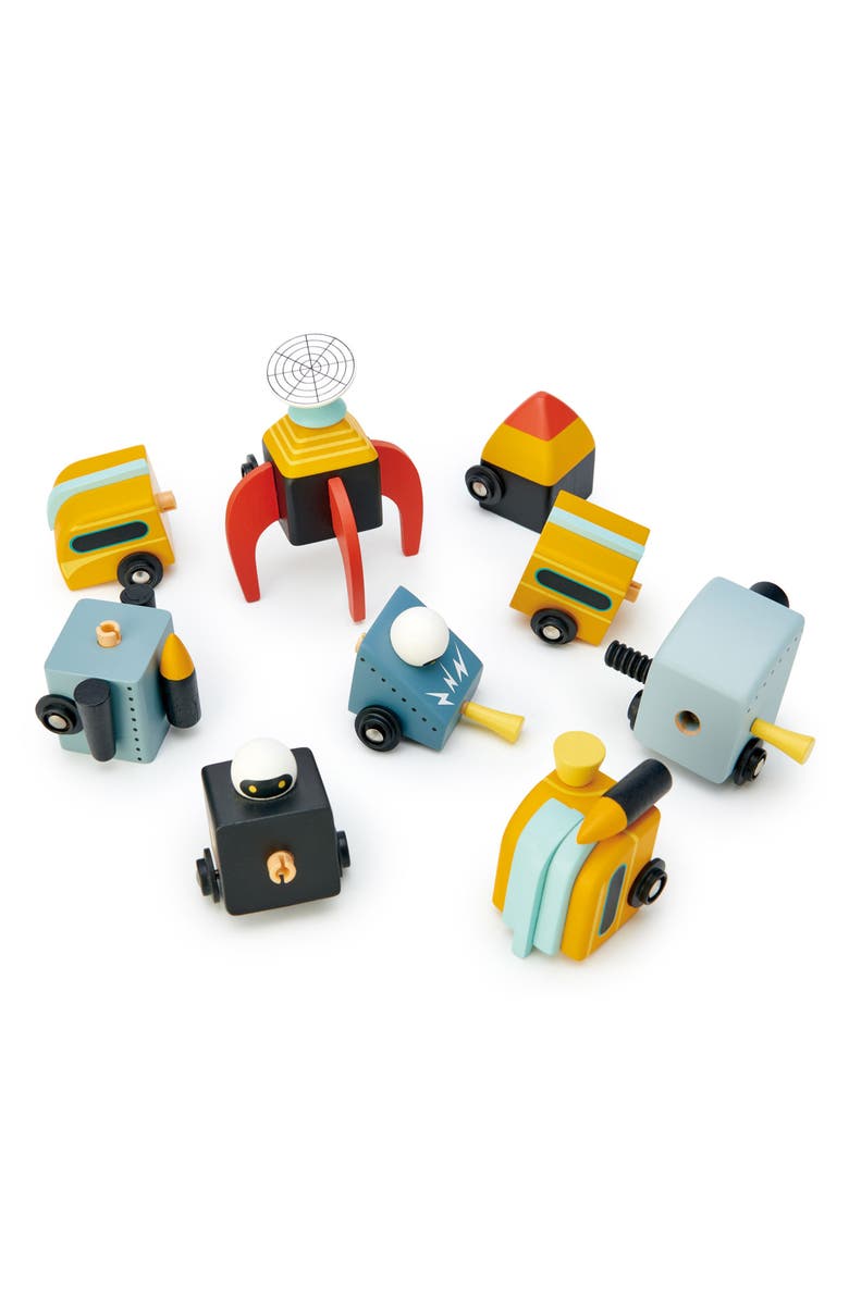 Tender Leaf Toys Space Race Wooden Toy Playset, Alternate, color, Multi