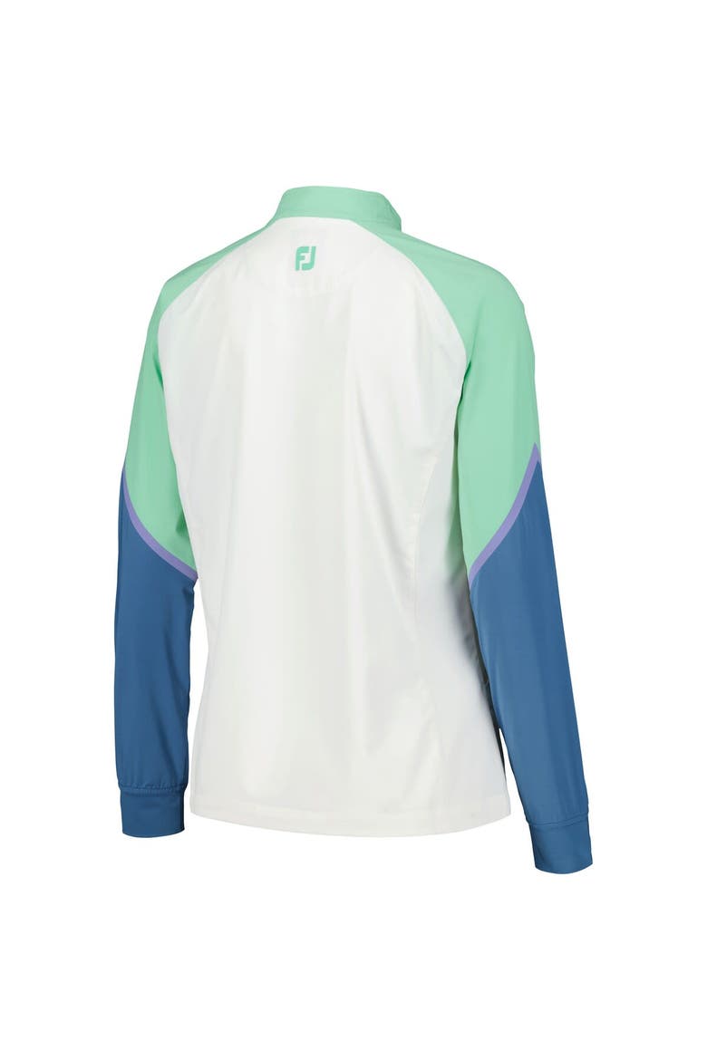 Women's FootJoy White THE PLAYERS Color Block Full-Zip Jacket, Alternate, color, White