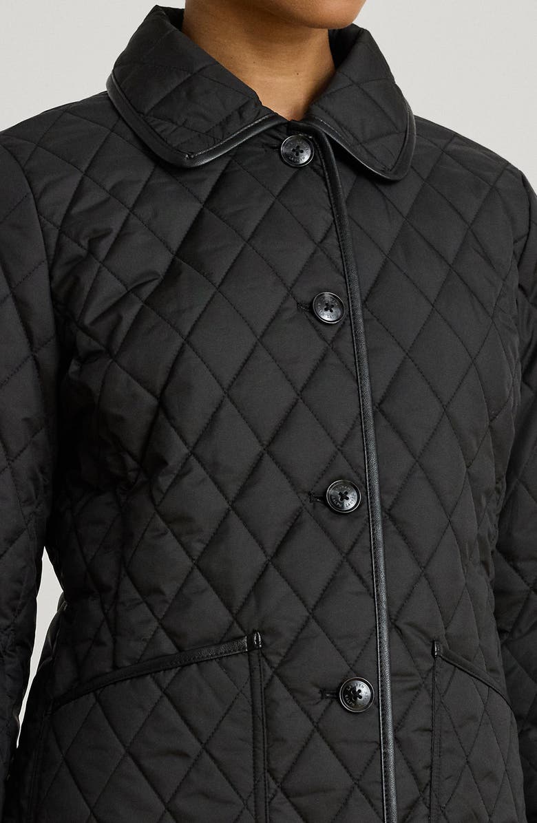Lauren Ralph Lauren Quilted Jacket, Alternate, color, Black
