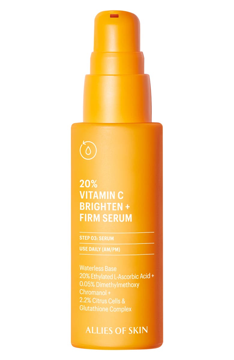 ALLIES OF SKIN 20% Vitamin C Brighten + Firm Serum, Main, color, 