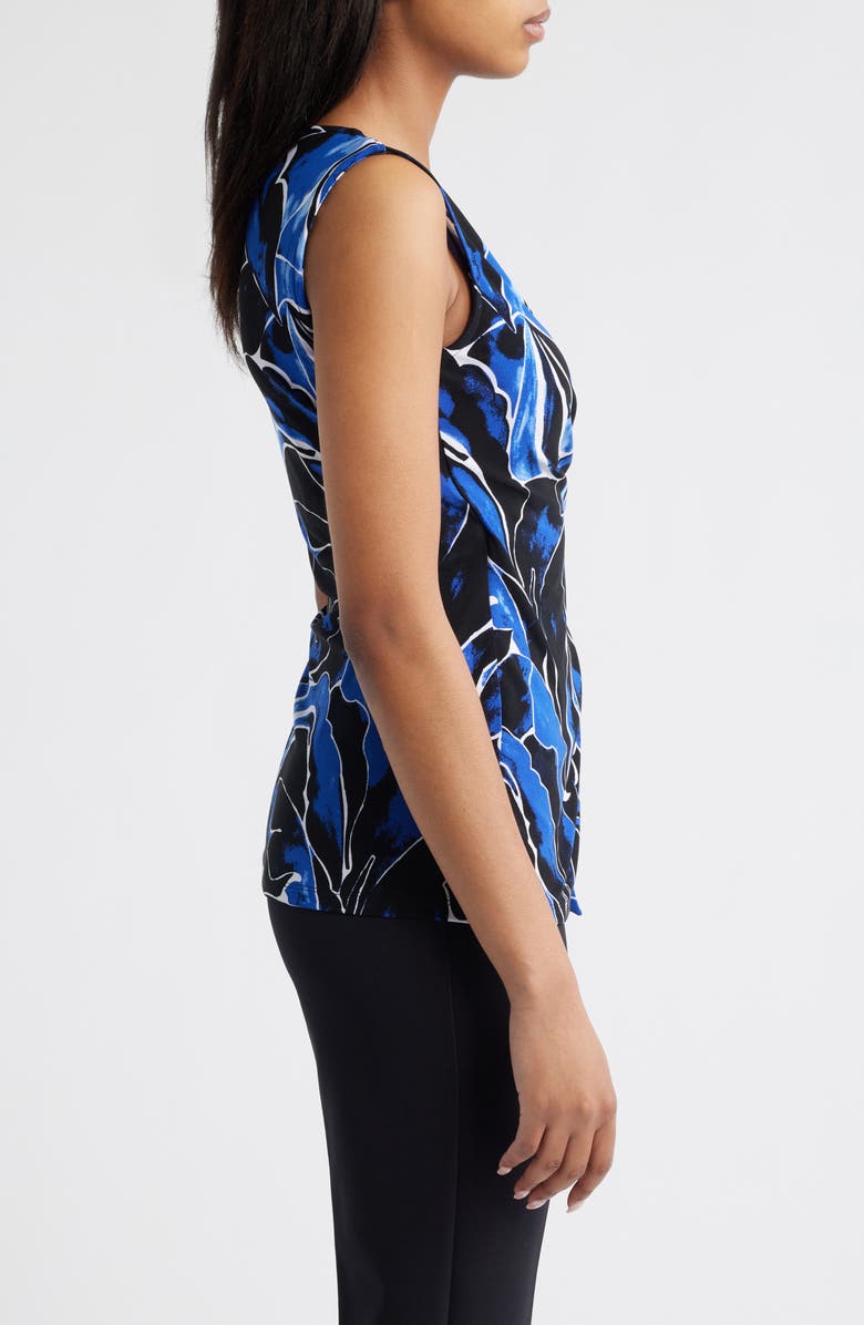 Anne Klein Sleeveless Print Wrap Top, Alternate, color,