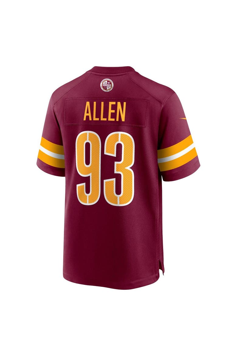 Youth Nike Jonathan Allen Burgundy Washington Commanders Game Jersey, Alternate, color, Burgundy