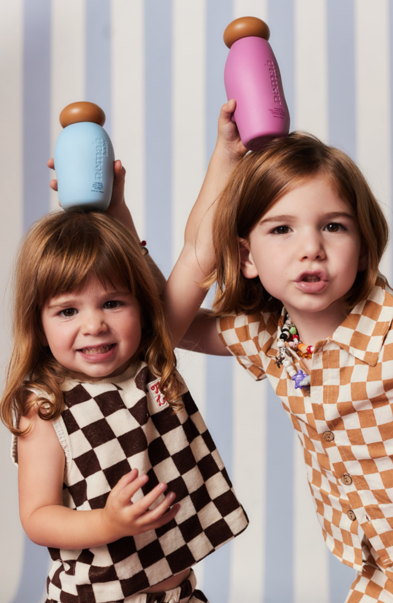 Nēmah Bath-Time Trio, Alternate, color, Light Blue | Pink