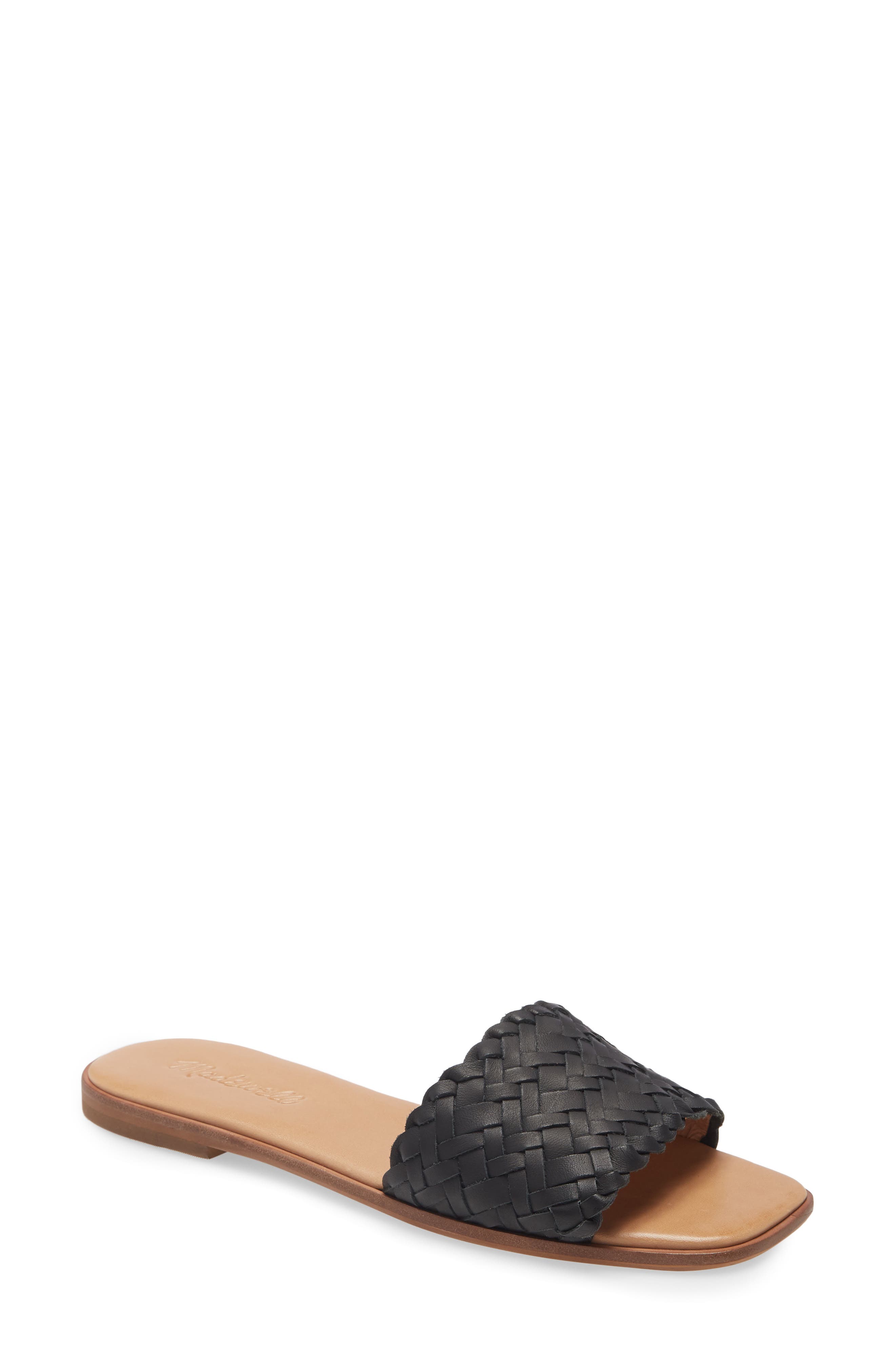 Madewell The Lianne Woven Slide Sandal, Main, color, 