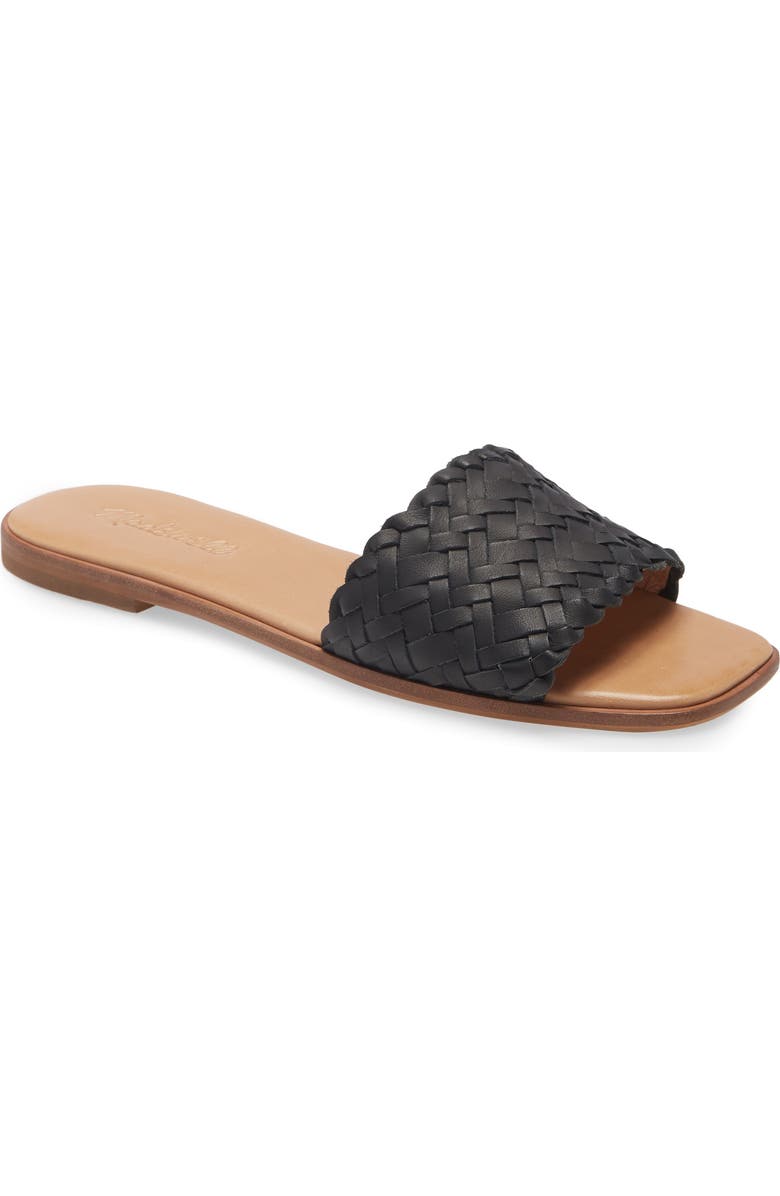 Madewell The Lianne Woven Slide Sandal, Main, color,