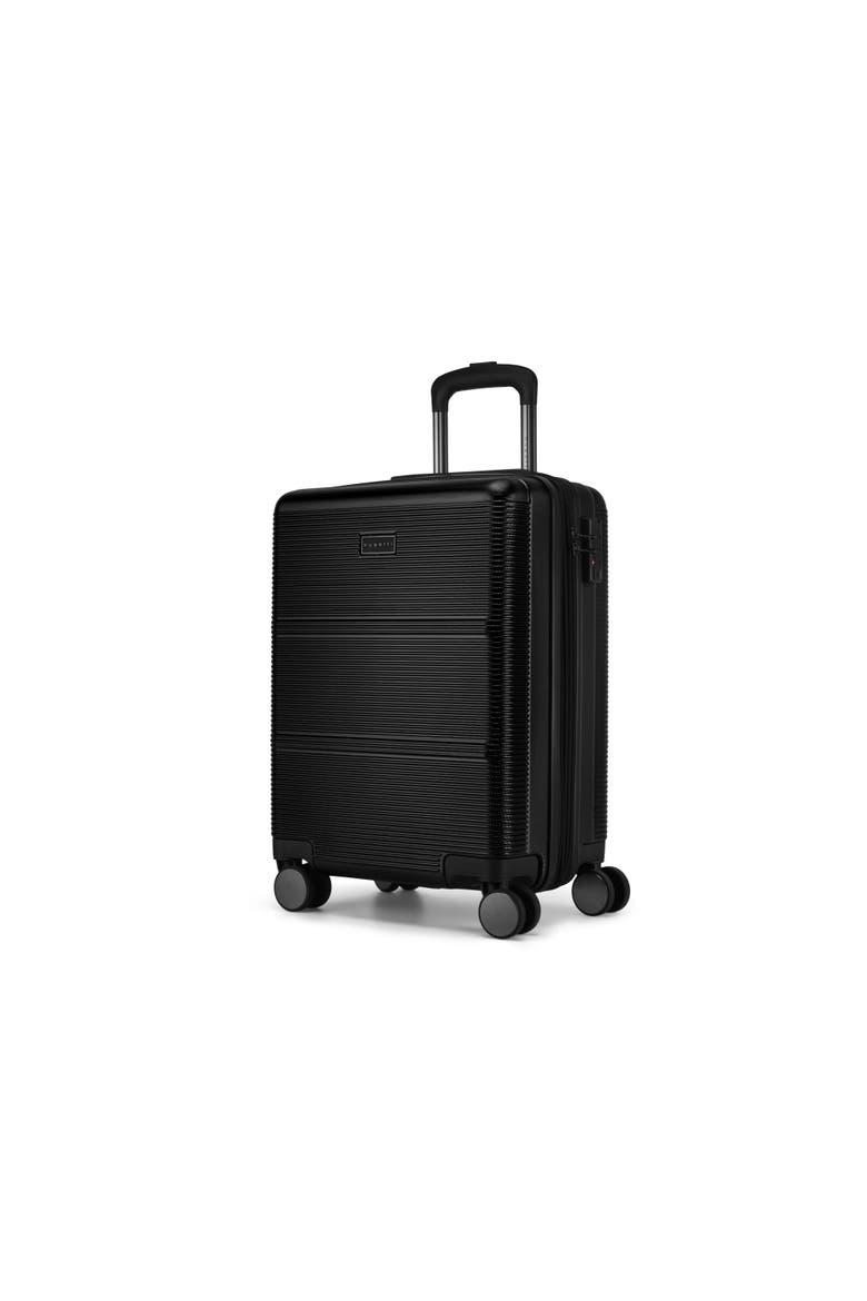 Brussels 3 Piece Hardside Luggage Set with Expansion, Alternate, color, Black