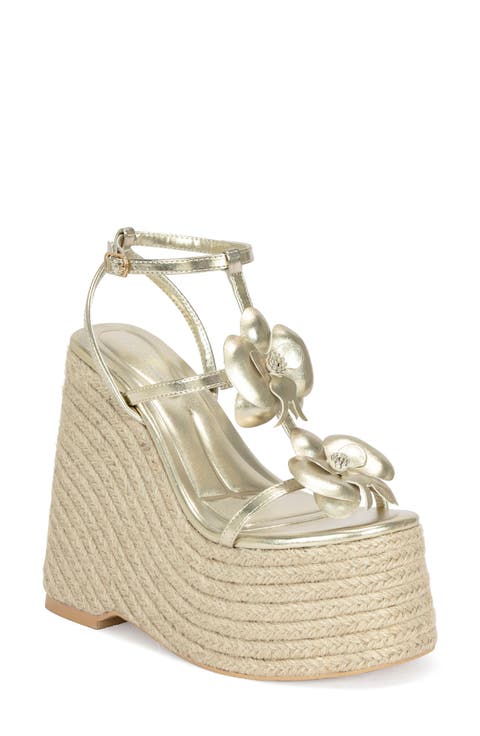 Barossa Espadrille Ankle Strap Platform Wedge Sandal (Women)