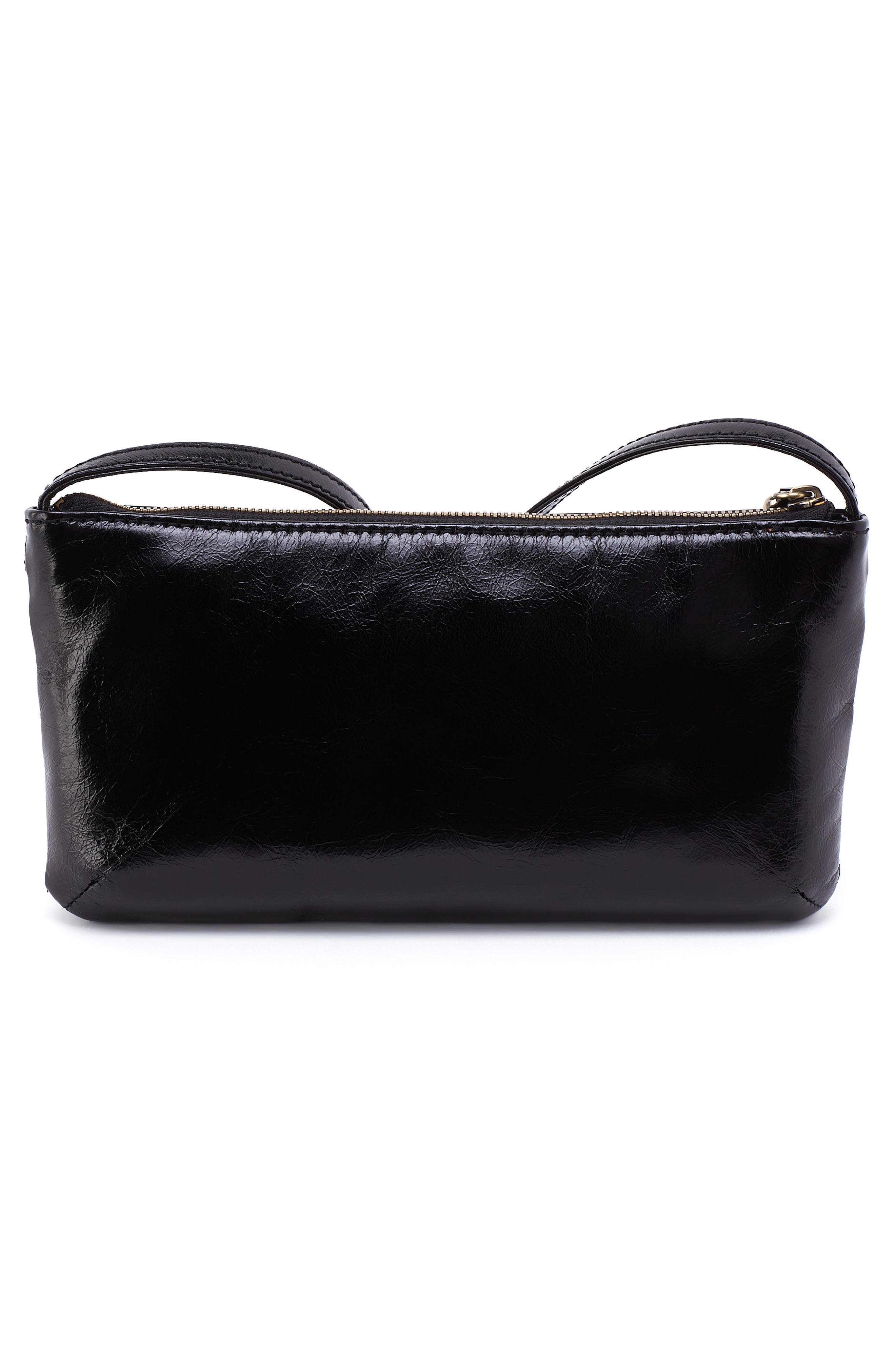 HOBO Cara Leather Crossbody Bag, Alternate, color, Black