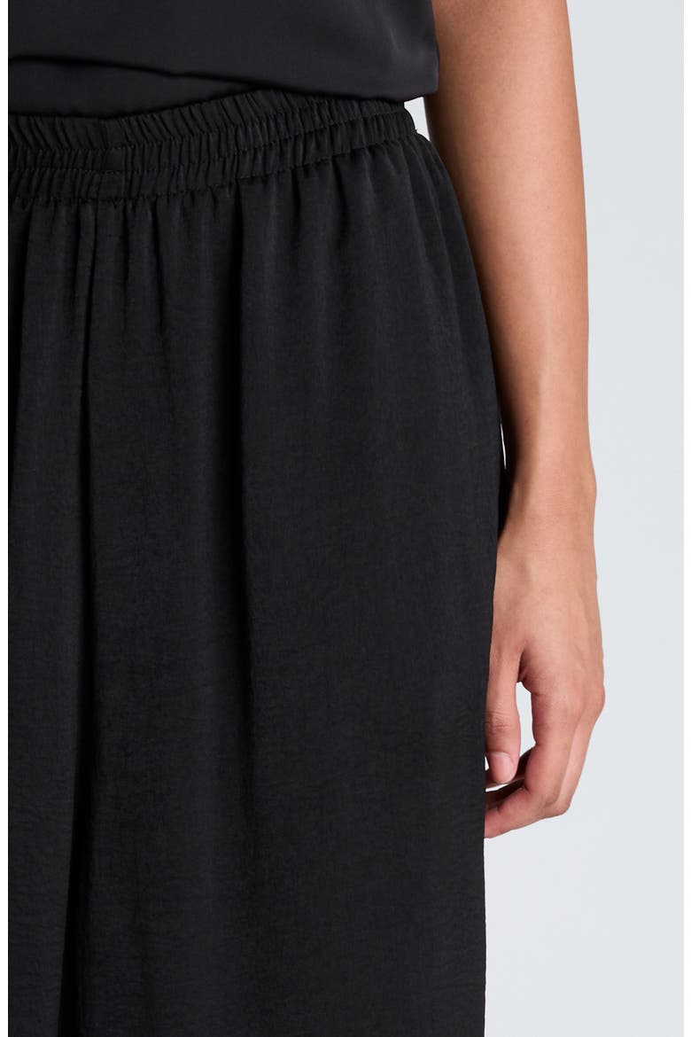Balloon Leg Charmeuse Pants, Alternate, color, BLACK