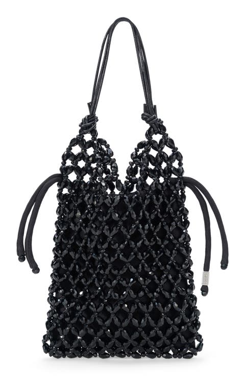 Karla Crystal Beaded Shoulder Bag