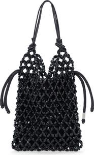 STAUD Karla Crystal Beaded Shoulder Bag