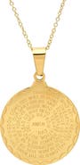 STEELTIME Lord's Prayer Medallion Pendant Necklace