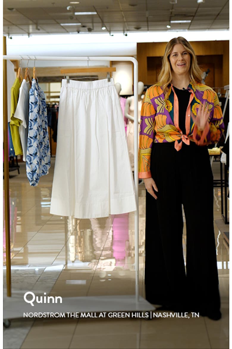 Cotton Poplin Skirt video