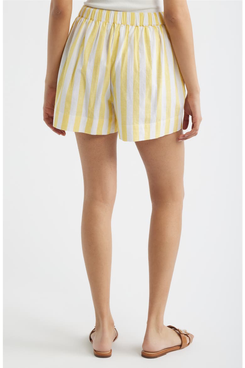Stripe Welt Pocket Shorts, Alternate, color, YELLOW