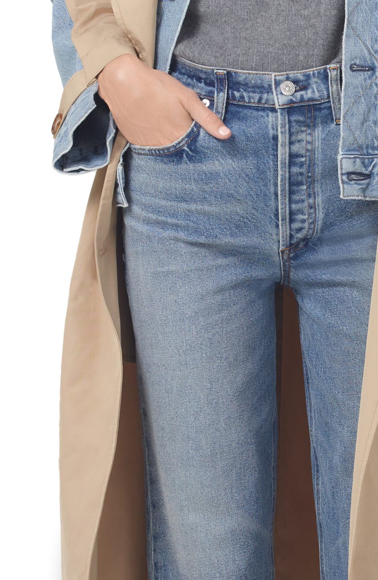 Citizens of Humanity Florence High Waist Wide Straight Leg Jeans, Alternate, color,