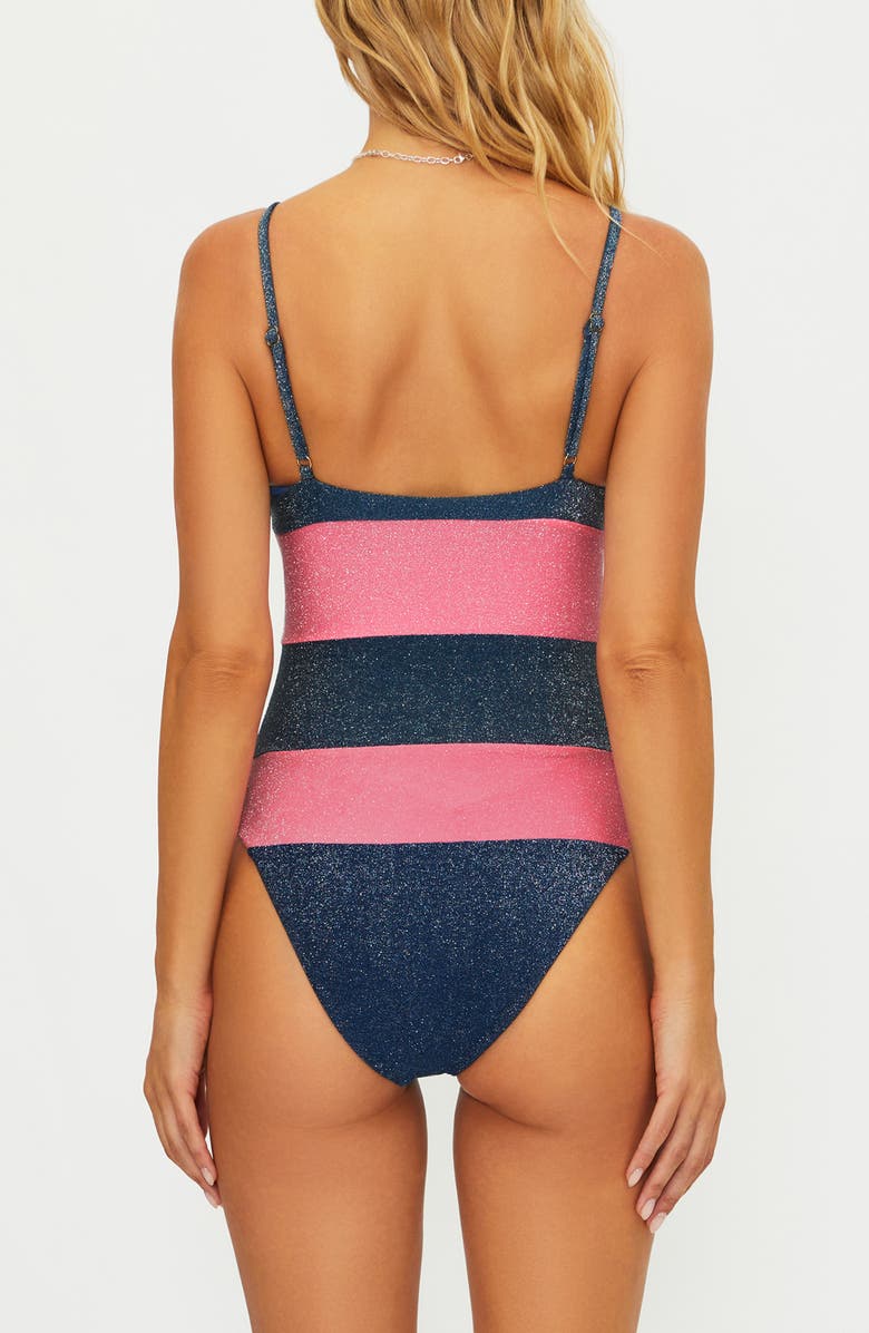 Beach Riot Calista Metallic One-Piece Swimsuit, Alternate, color, 