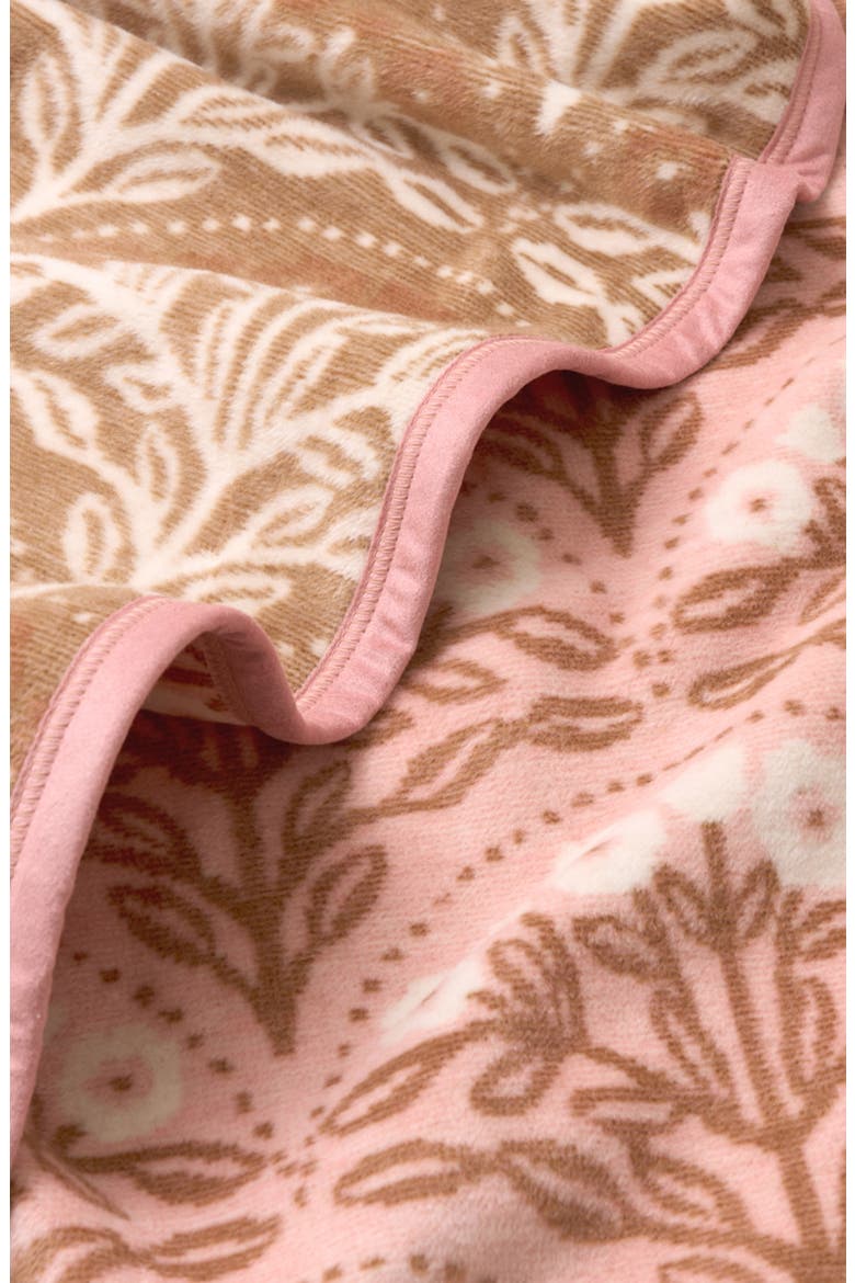Georgia Floral Throw Blanket, Alternate, color, PINK