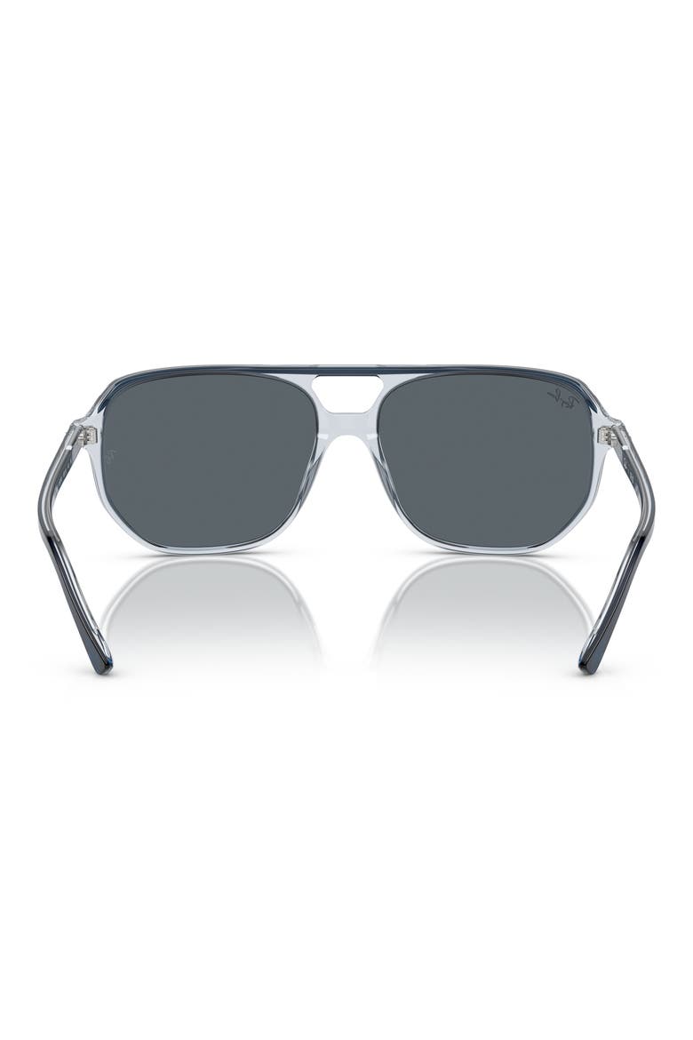 Bill One 57mm Sunglasses, Alternate, color, BLU ON TRANSPARENT BLU / BLUE