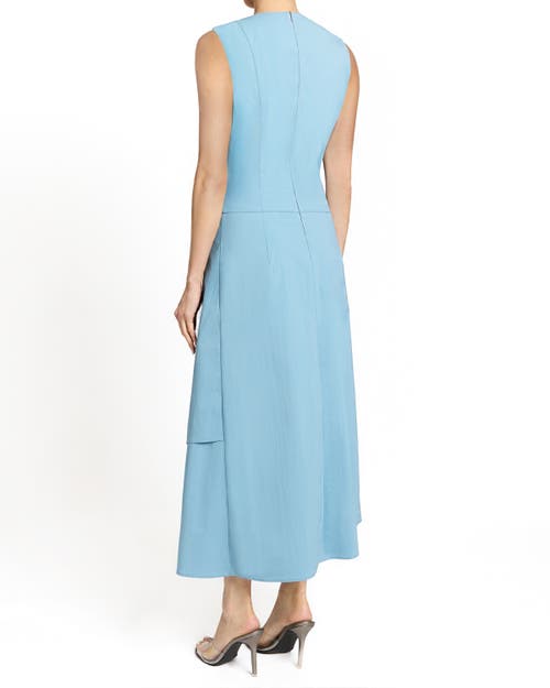 Santorelli Maddy Sleeveless High-low Midi Dress In Marine Blue