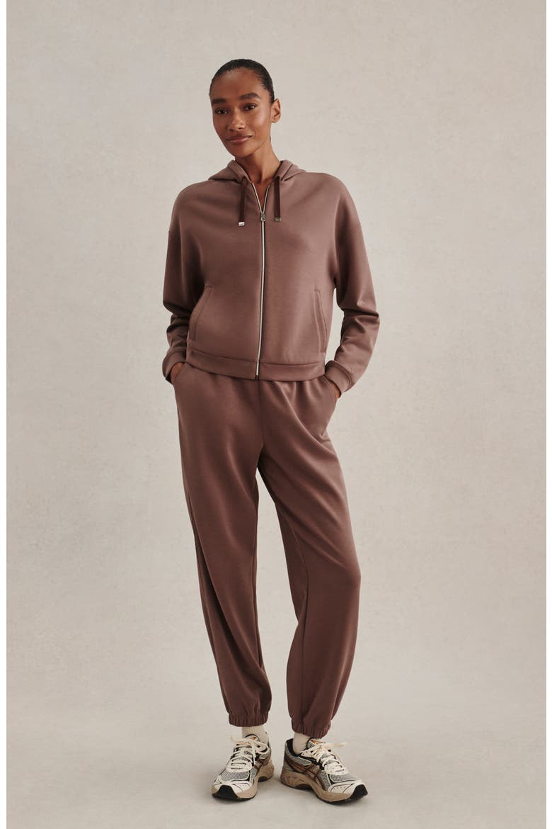 Jorgie Full Zip Hoodie, Alternate, color, COFFEE QUARTZ