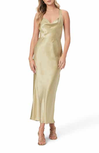 PAIGE Marcel Silk Blend Maxi Dress