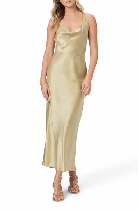 PAIGE Marcel Silk Blend Maxi Dress