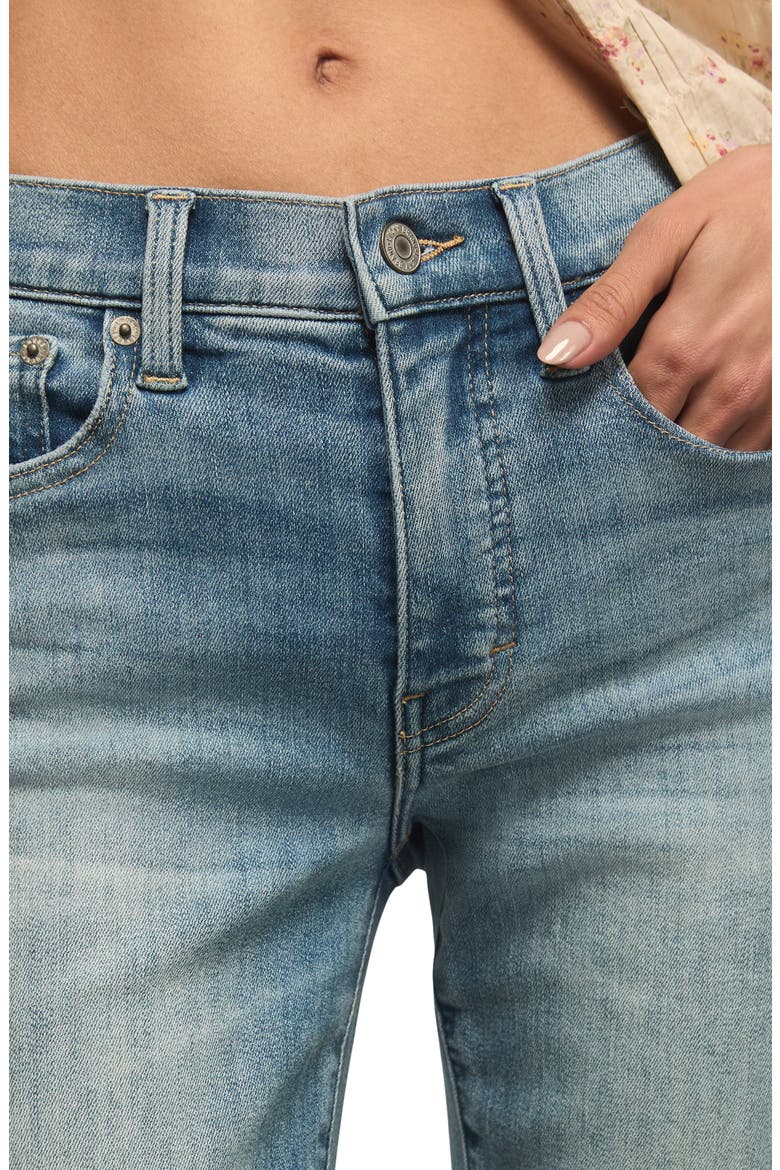 Zoe High Waist Straight Leg Jeans, Alternate, color, HERE WE GO INDIGO WASH