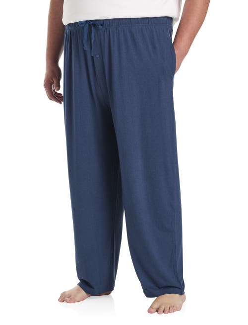 Shop Harbor Bay By Dxl Big & Tall Heather Lounge Pants In Navy Heather
