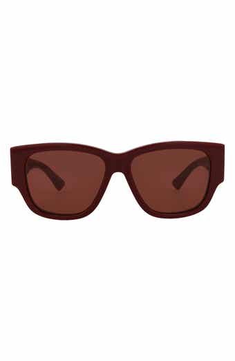 Bottega Veneta 55mm Square Sunglasses