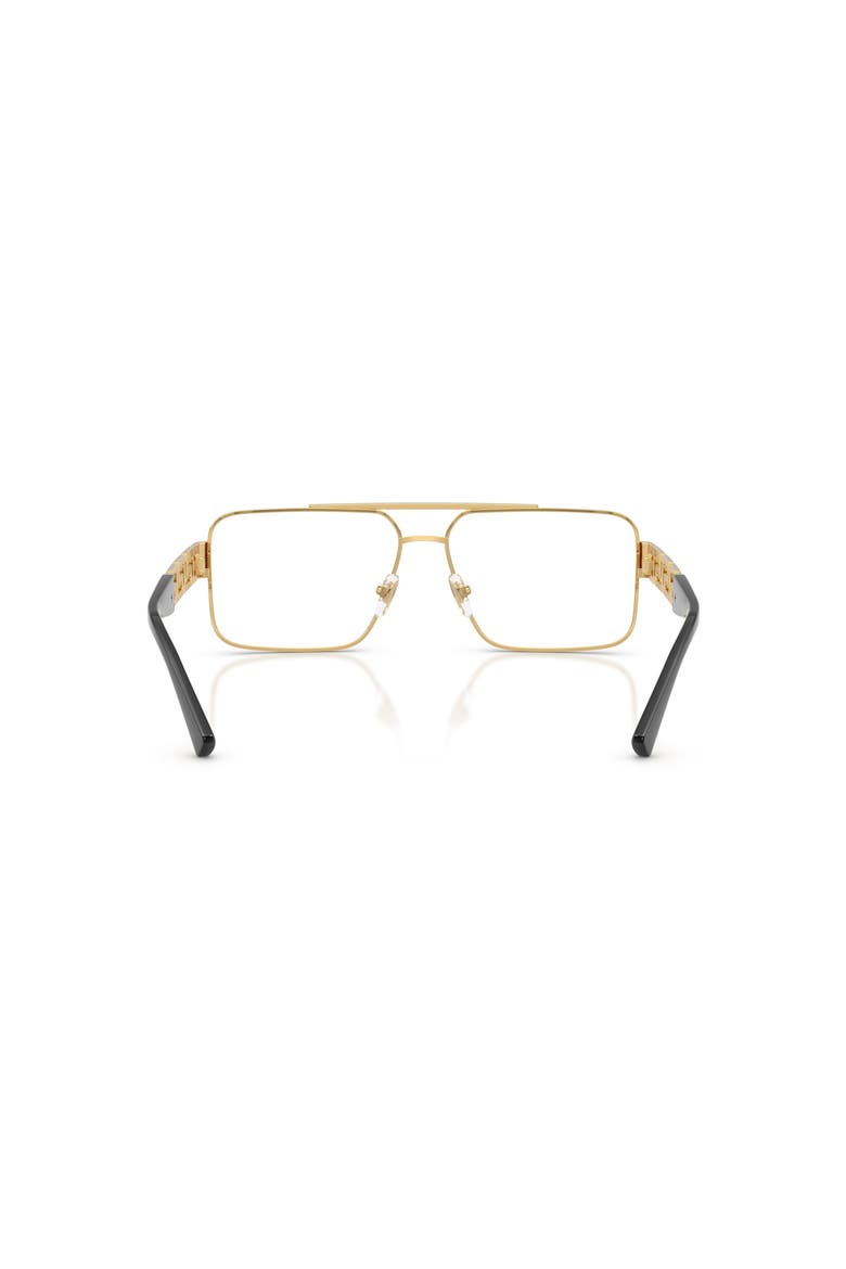 56mm Rectangle optical glasses, Alternate, color, Gold
