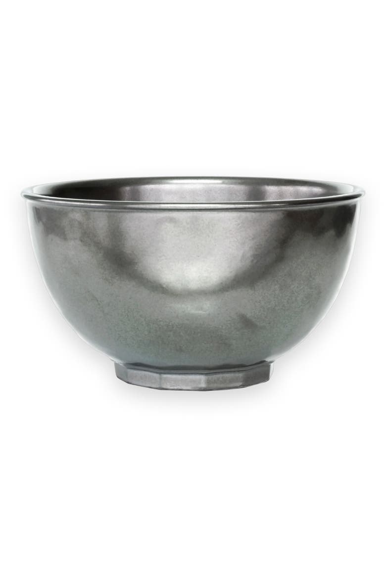 'Pewter' Ceramic Bowl, Main, color, GREY