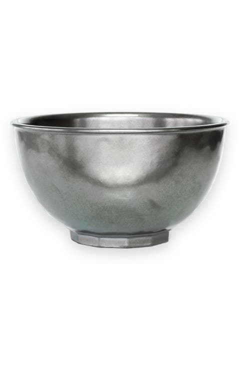 'Pewter' Ceramic Bowl