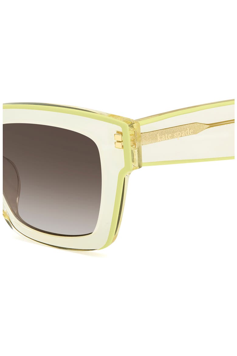 51mm brynne cat eye sunglasses, Alternate, color, YELLOW