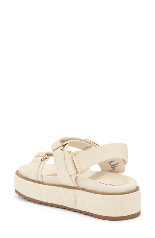 Steve Madden Bowie Platform Slingback Sandal In Bone